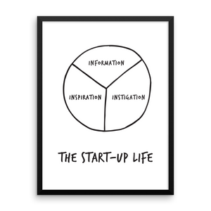 The Start-Up Life Framed Print
